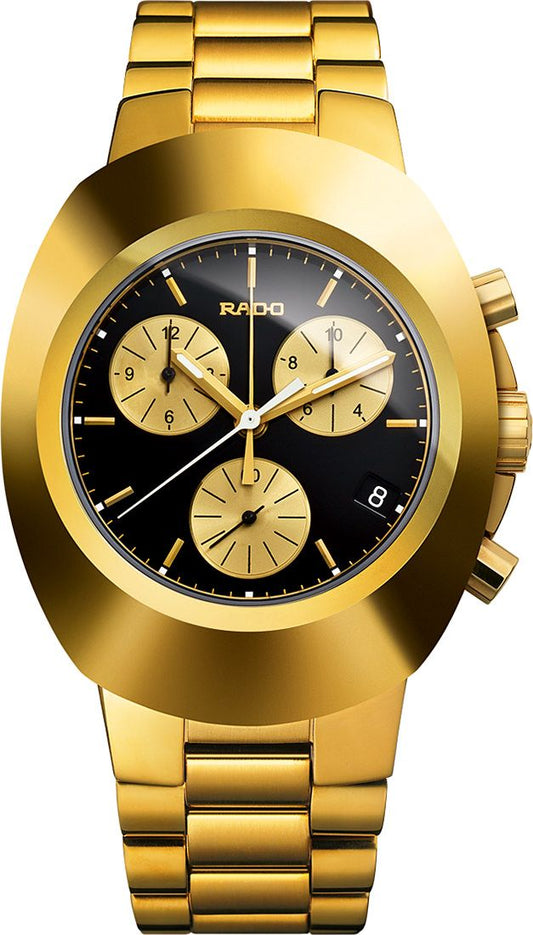 Rado Diastar Black Dial Chronograph Men's Watch